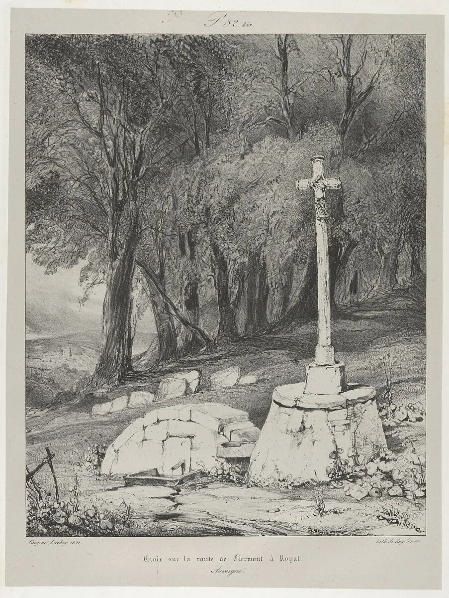 Cross on the Route from Clermont to Royal — Eugène Isabey|Godefroy Engelmann