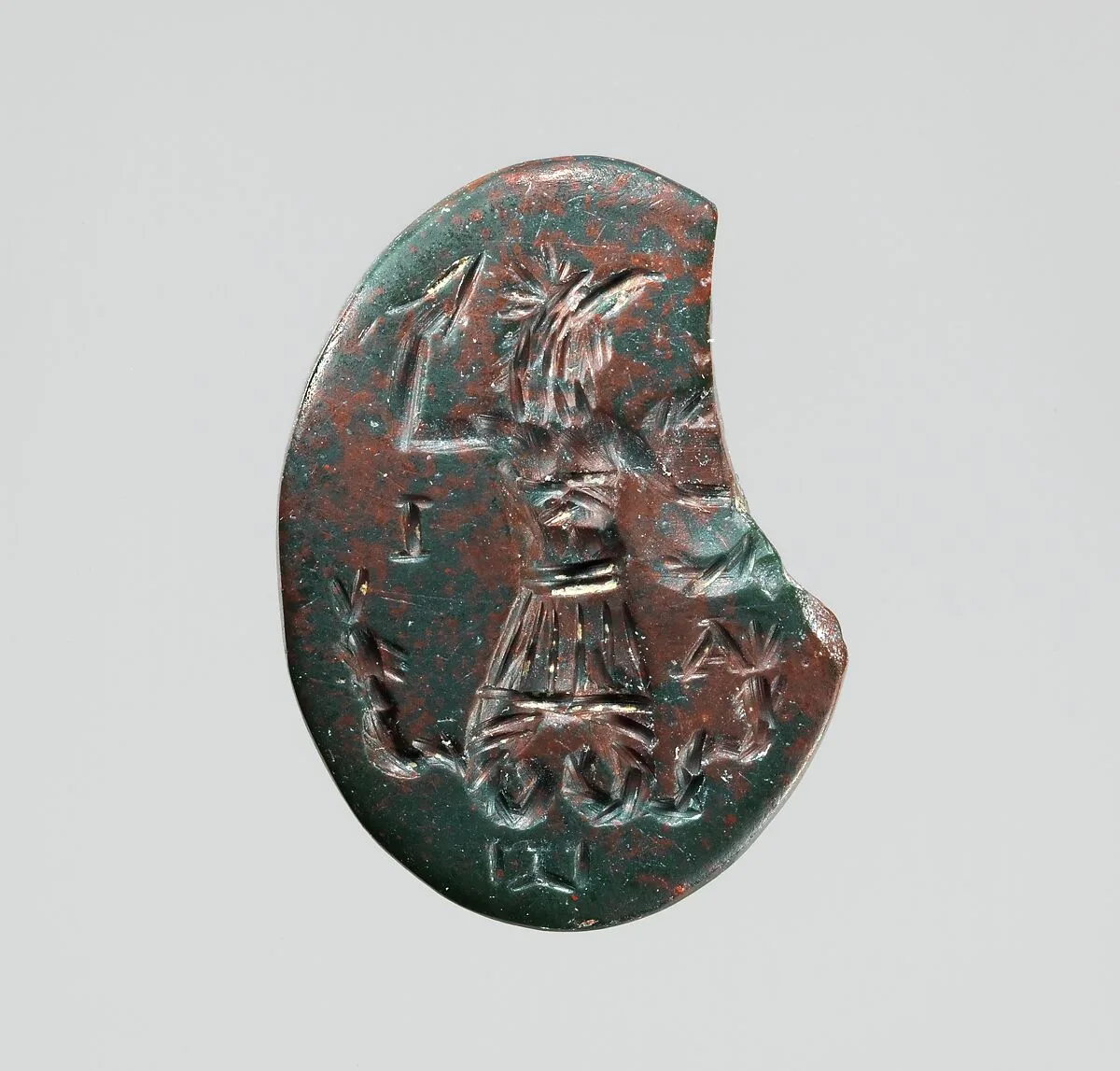 Jasper intaglio: Cock-headed anguipes — Unknown
