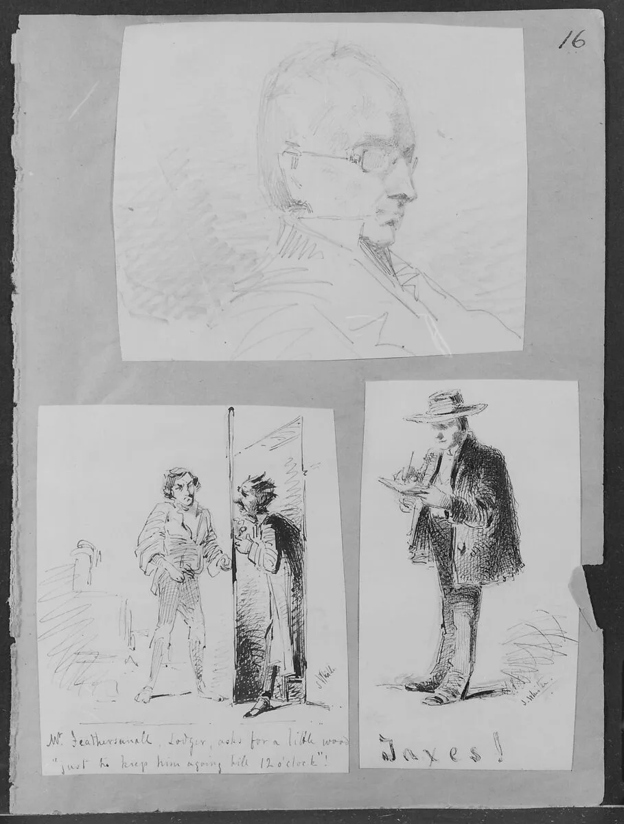 Taxes! (from Sketchbook) — James McNeill Whistler