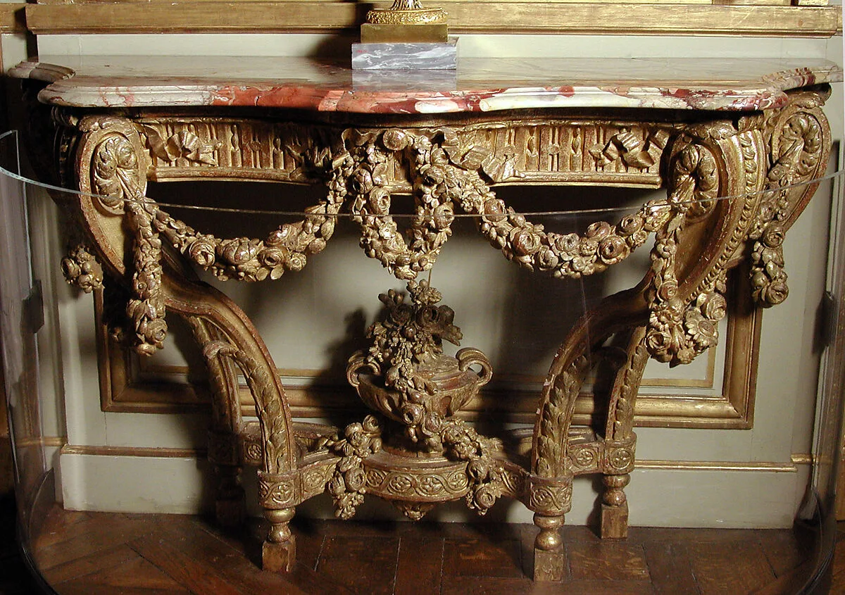 Console table (one of a pair) — Unknown