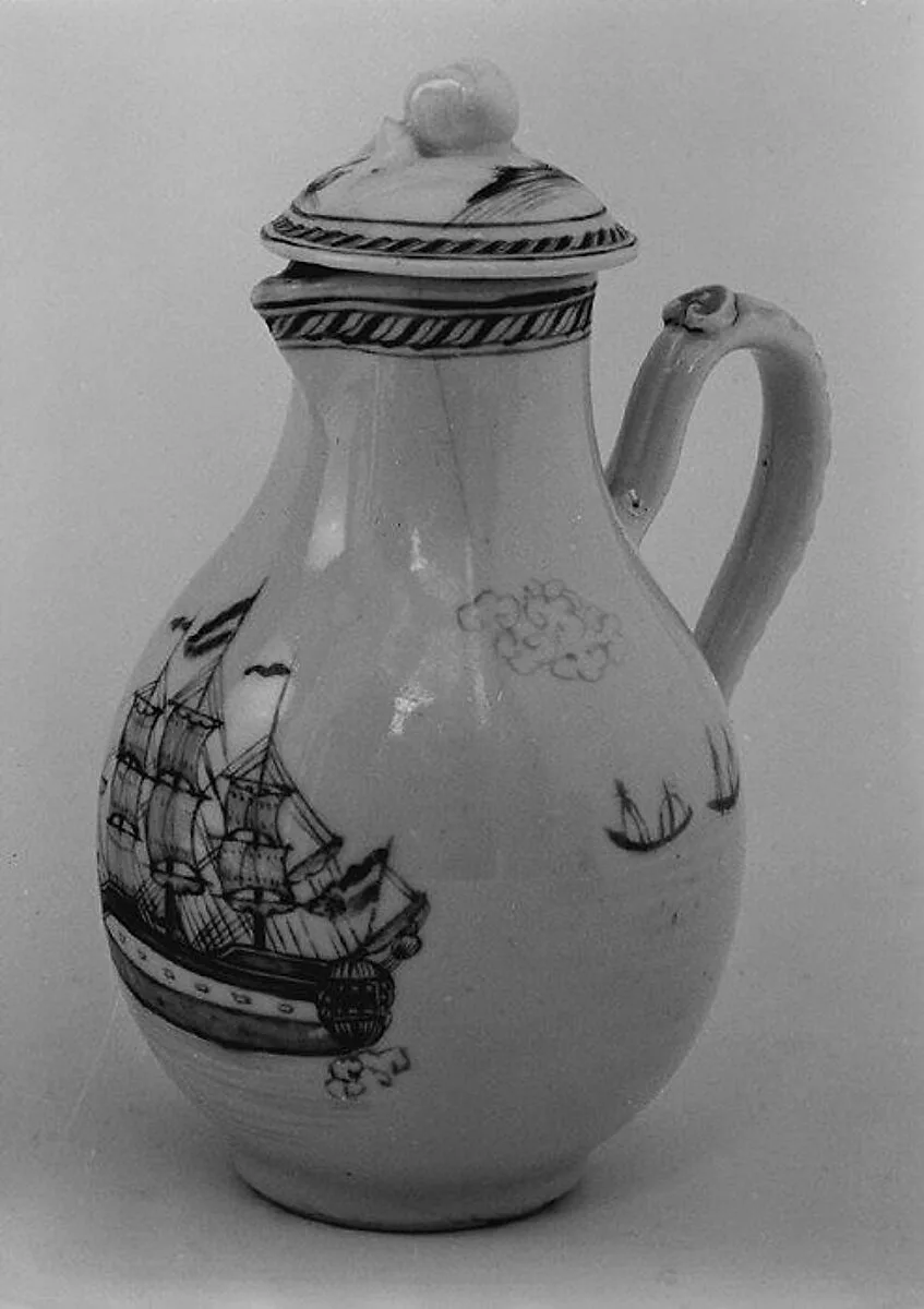 Milk jug with cover (part of a set) — Unknown