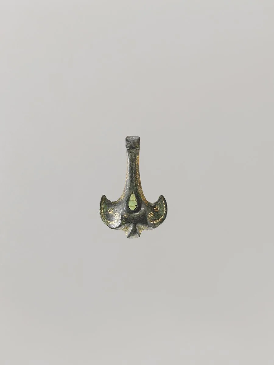 東周 錯金嵌松石青銅带鈎|Belt hook — Unknown