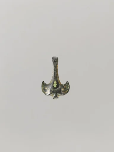 東周 錯金嵌松石青銅带鈎|Belt hook