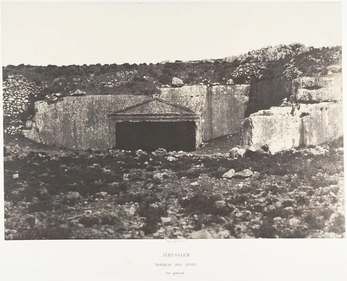 Jérusalem, Tombeau des Juges, Vue générale — Auguste Salzmann|Imprimerie photographique de Blanquart-Évrard, à Lille