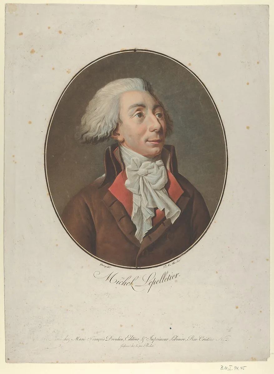 Louis Michel Lepelletier de St. Fargeau — Pierre Michel Alix|Ambrose Louis Garneray