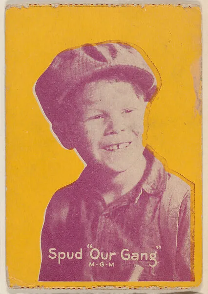 Spud "Our Gang", M-G-M, from Cutout Head Strip Cards (W500) — Unknown