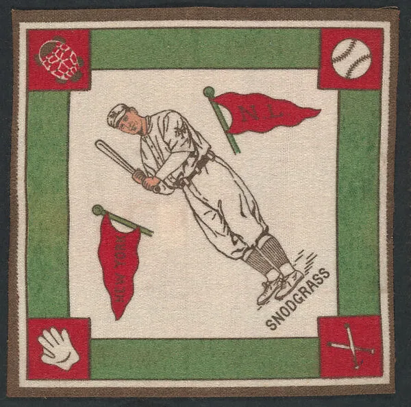 Fred Snodgrass, New York, National League from Baseball Players Felt Blanket series (B18) — Unknown