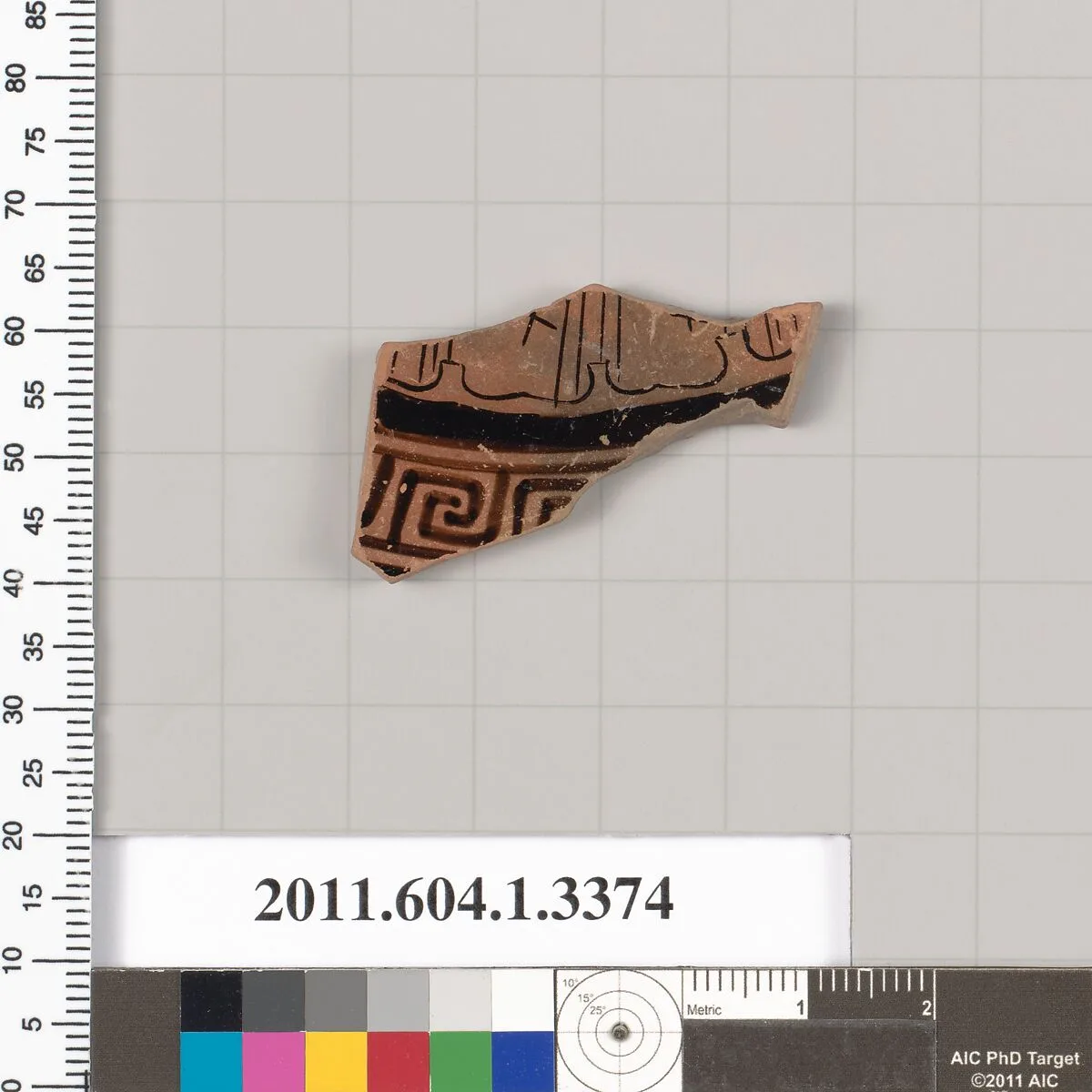 Terracotta fragment of a kylix (drinking cup) — Unknown