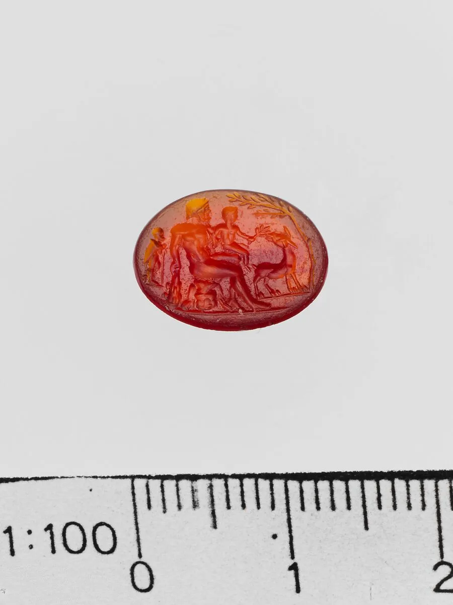 Carnelian ring stone — Unknown