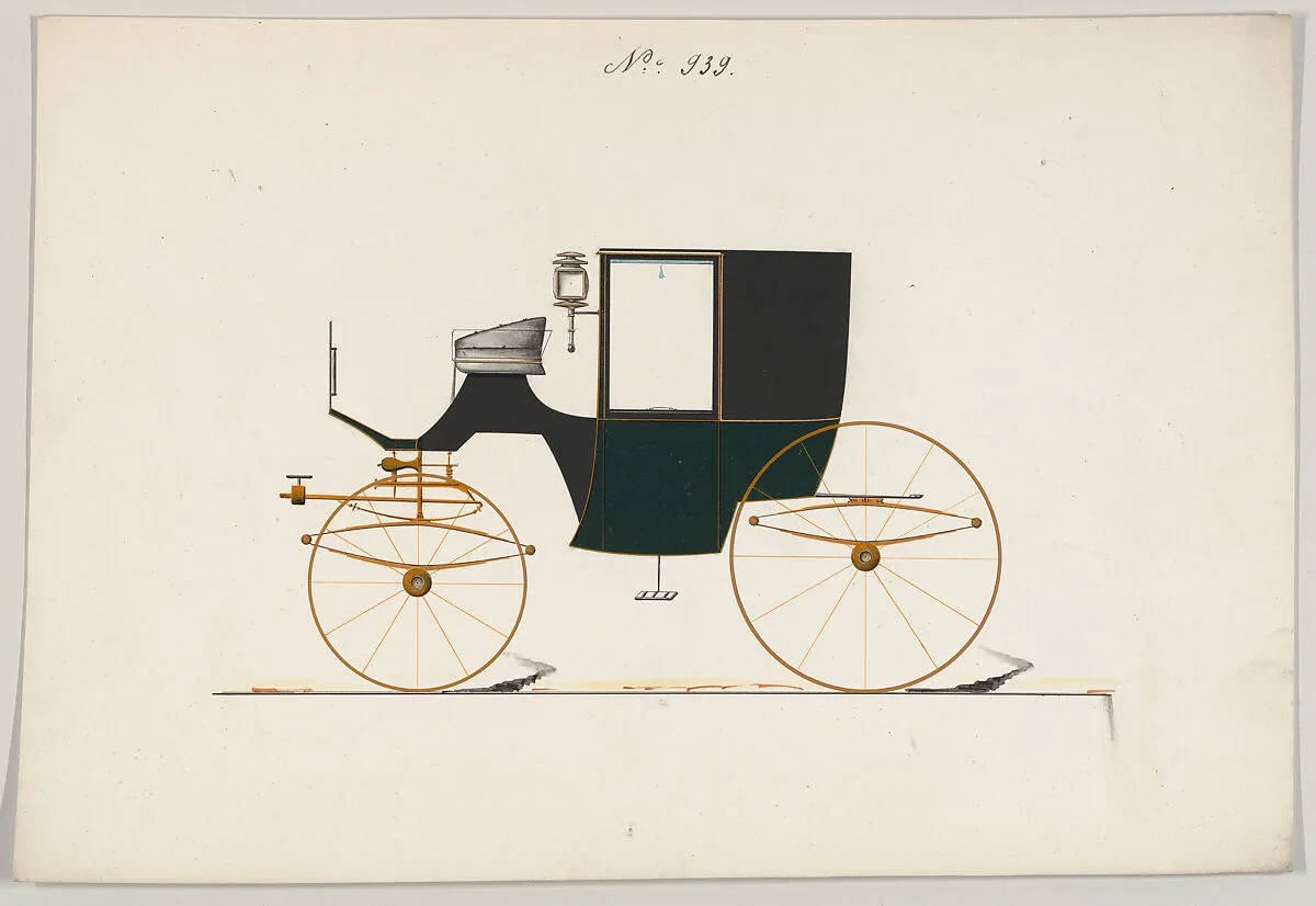 Design for Brougham, no. 939 — Brewster & Co.