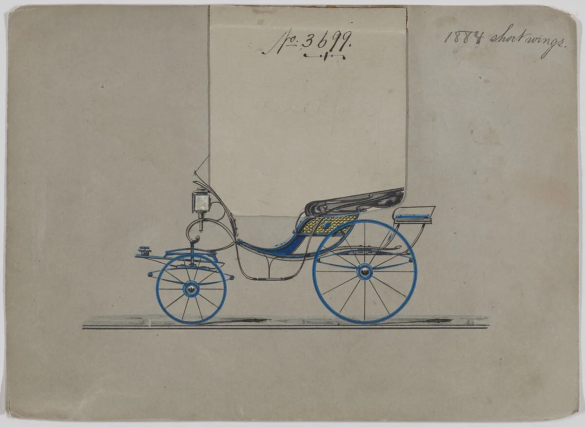 Design for Pony Phaeton, no. 3699 — Brewster & Co.