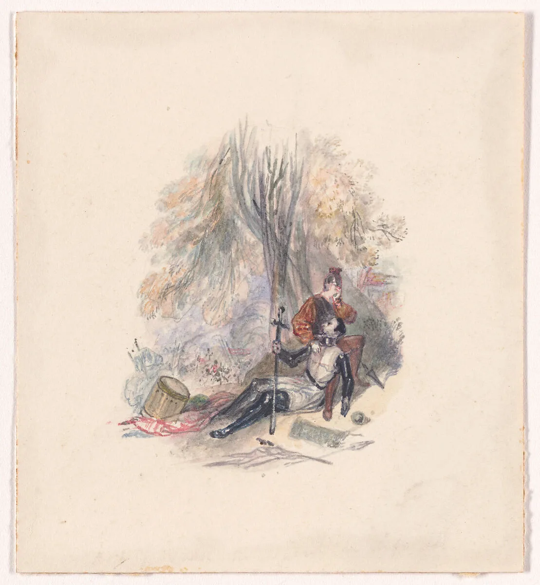 Illustration design for "The Economy of Human Life" — Robert Dodsley|Frank Howard