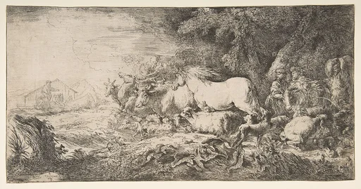 Noah and the animals entering the ark