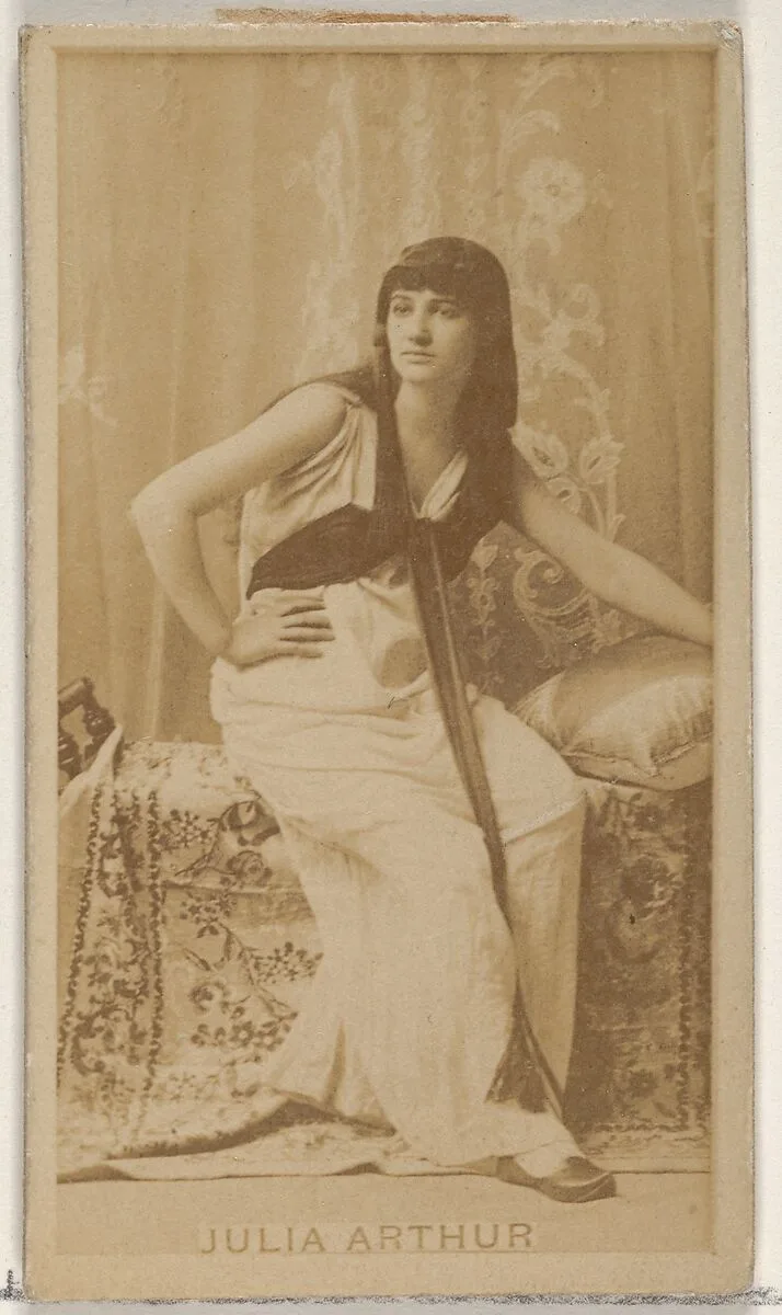 Julia Arthur, from the Actors and Actresses series (N45, Type 8) for Virginia Brights Cigarettes — Allen & Ginter