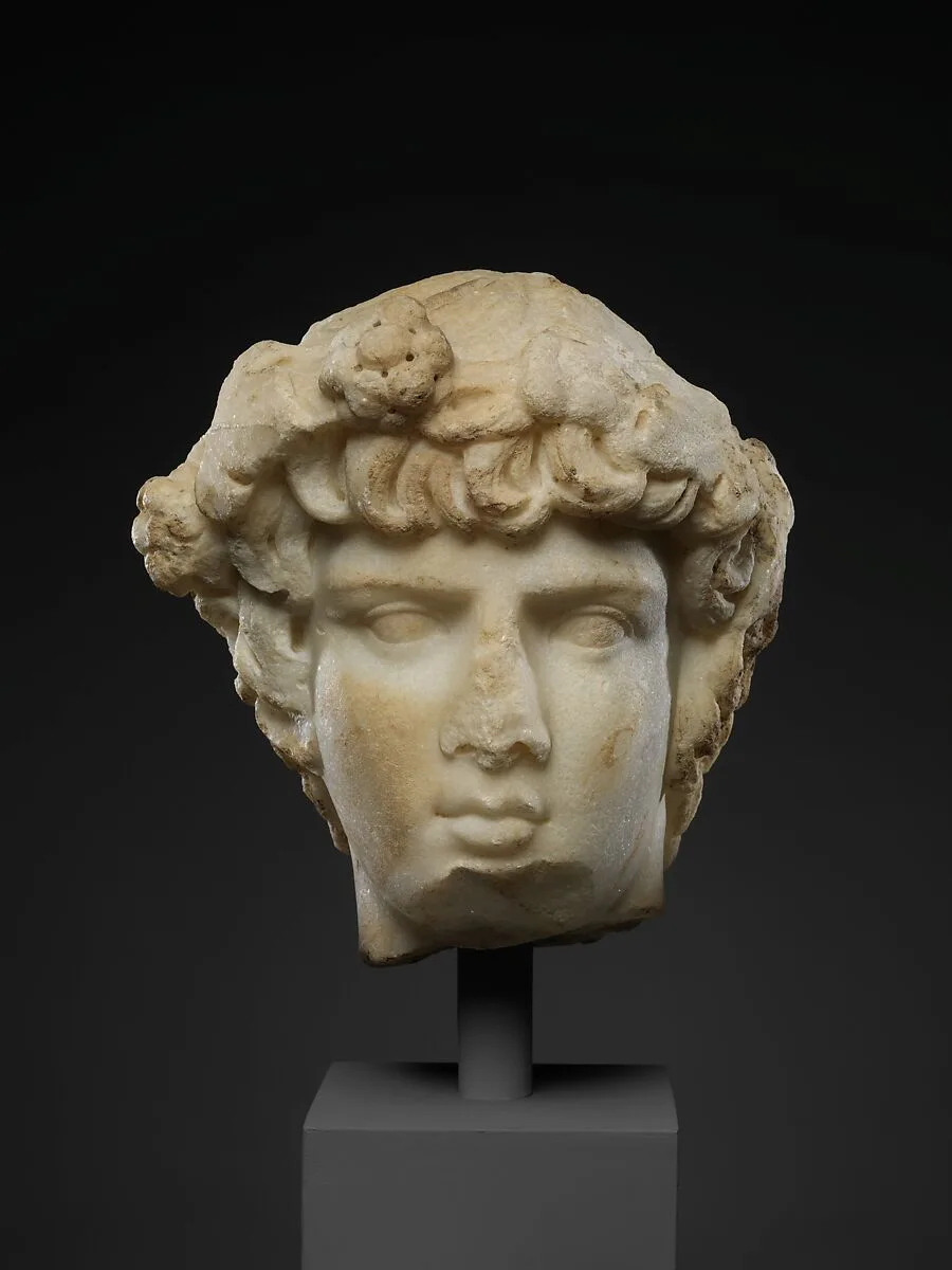 Marble portrait head of Antinoos — Unknown