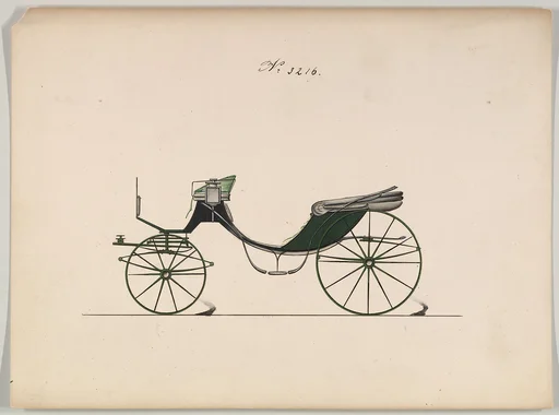 Design for Cabriolet or Victoria, no. 3216