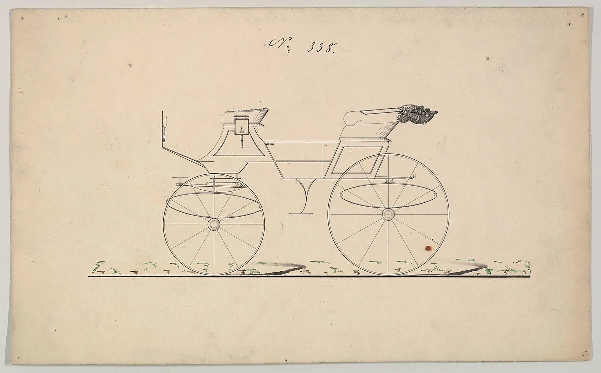Design for Phaeton, no. 338 — Brewster & Co.