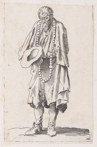 Reverse Copy of Le Mendiant au Rosaire (The Beggar with a Rosary), from Les Gueux suite appelée aussi Les Mendiants, Les Baroni, ou Les Barons (The Beggars, also called the Barons)