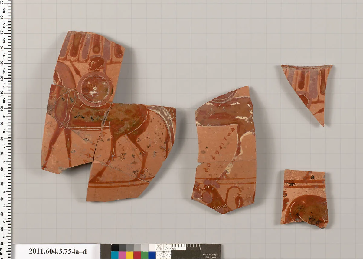 Terracotta fragments of a neck-amphora (jar) — Unknown
