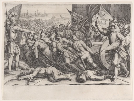 Rembarquement des Troupes (Embarkation of Troops), from La Vie de Ferdinand Ier de Médicis série appelée aussi Les Batailles des Médicis (The Life of Ferdinand I de'Medici also called The Medici Battles)
