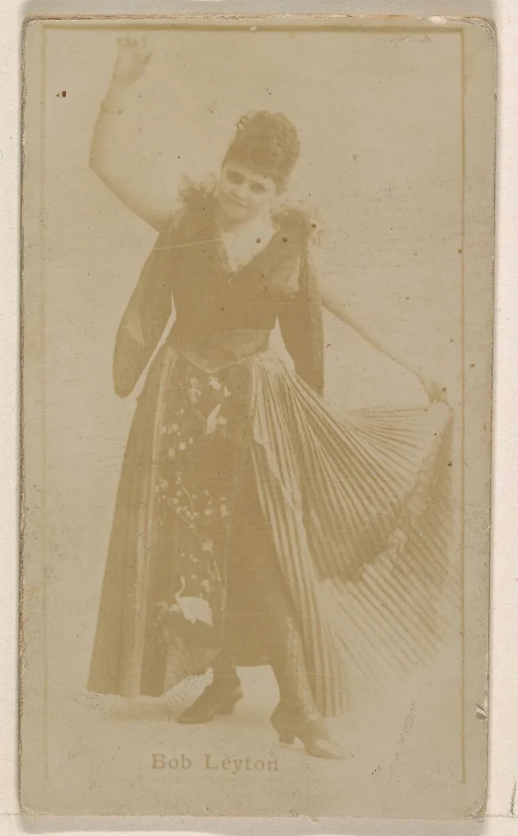 Bob Leyton, from the Actresses series (N245) issued by Kinney Brothers to promote Sweet Caporal Cigarettes — Kinney Brothers Tobacco Company