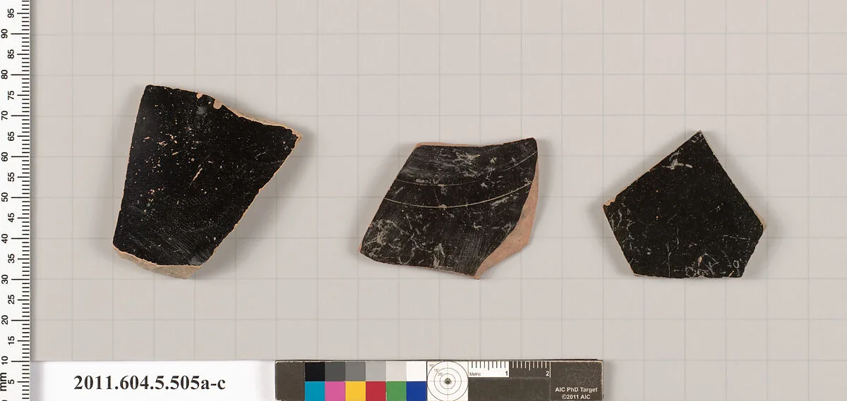 Terracotta fragments of kylikes (drinking cups) — Unknown