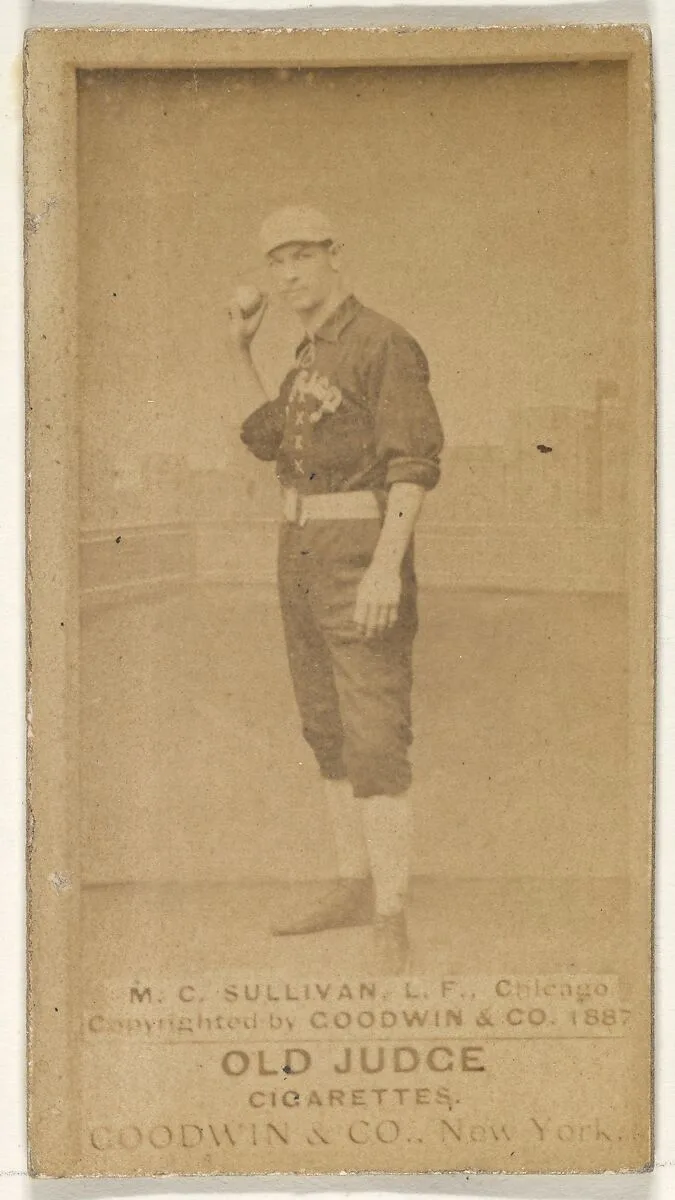Sullivan, Left Field, Chicago, from the Old Judge series (N172) for Old Judge Cigarettes — Goodwin & Company