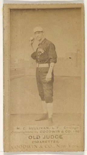 Sullivan, Left Field, Chicago, from the Old Judge series (N172) for Old Judge Cigarettes