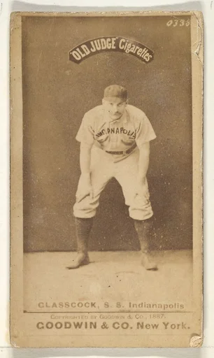 Glasscock, Shortstop, Indianapolis, from the Old Judge series (N172) for Old Judge Cigarettes