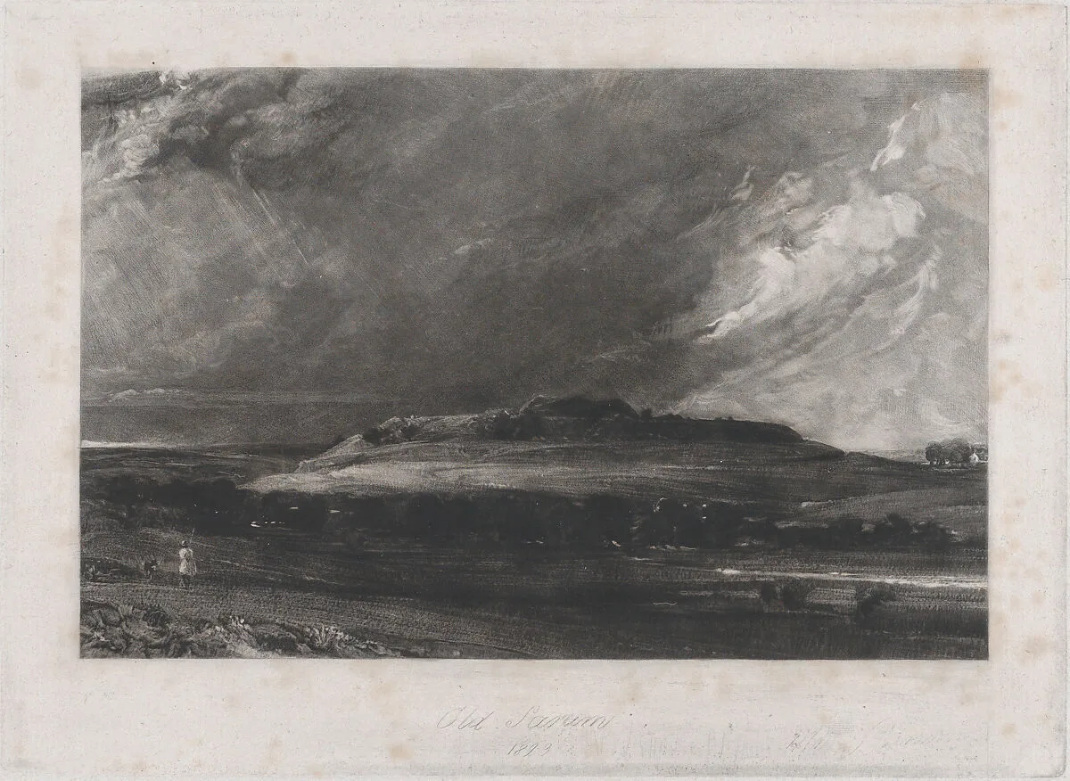 Old Sarum — David Lucas|John Constable