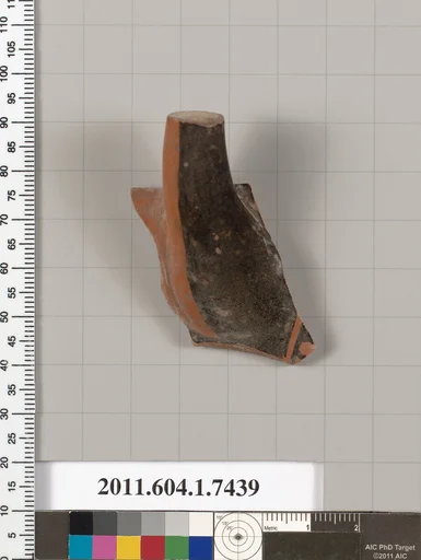 Terracotta fragment of a kylix (drinking cup)