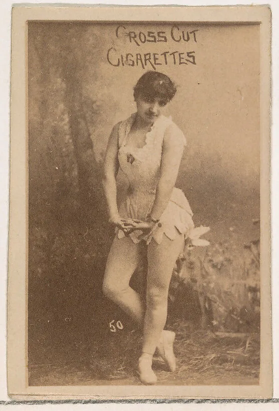 Card Number 50, from the Actors and Actresses series (N145-1) issued by Duke Sons & Co. to promote Cross Cut Cigarettes — W. Duke, Sons & Co.