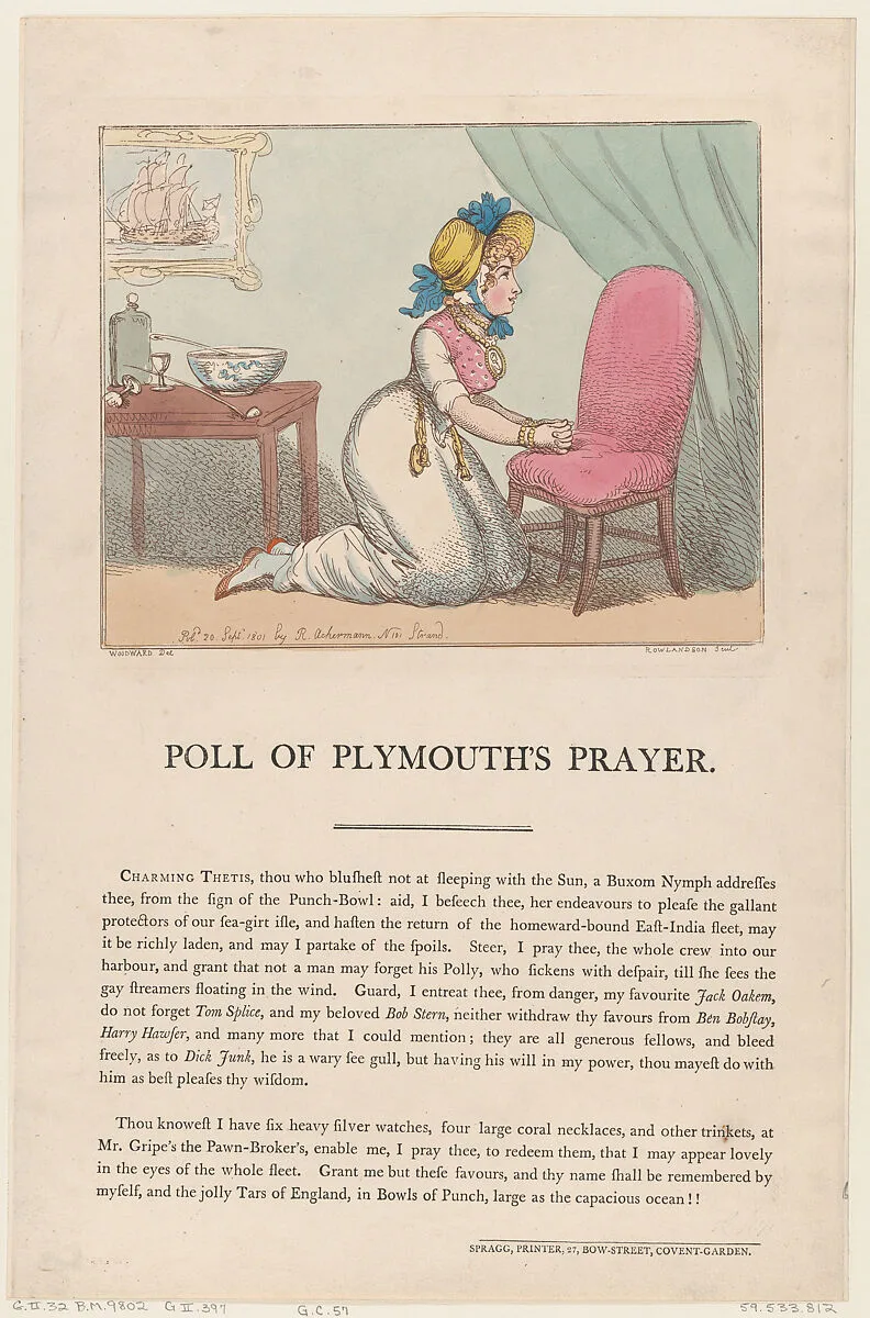 Poll of Plymouth's Prayer — Thomas Rowlandson|Edward Spragg|George Murgatroyd Woodward