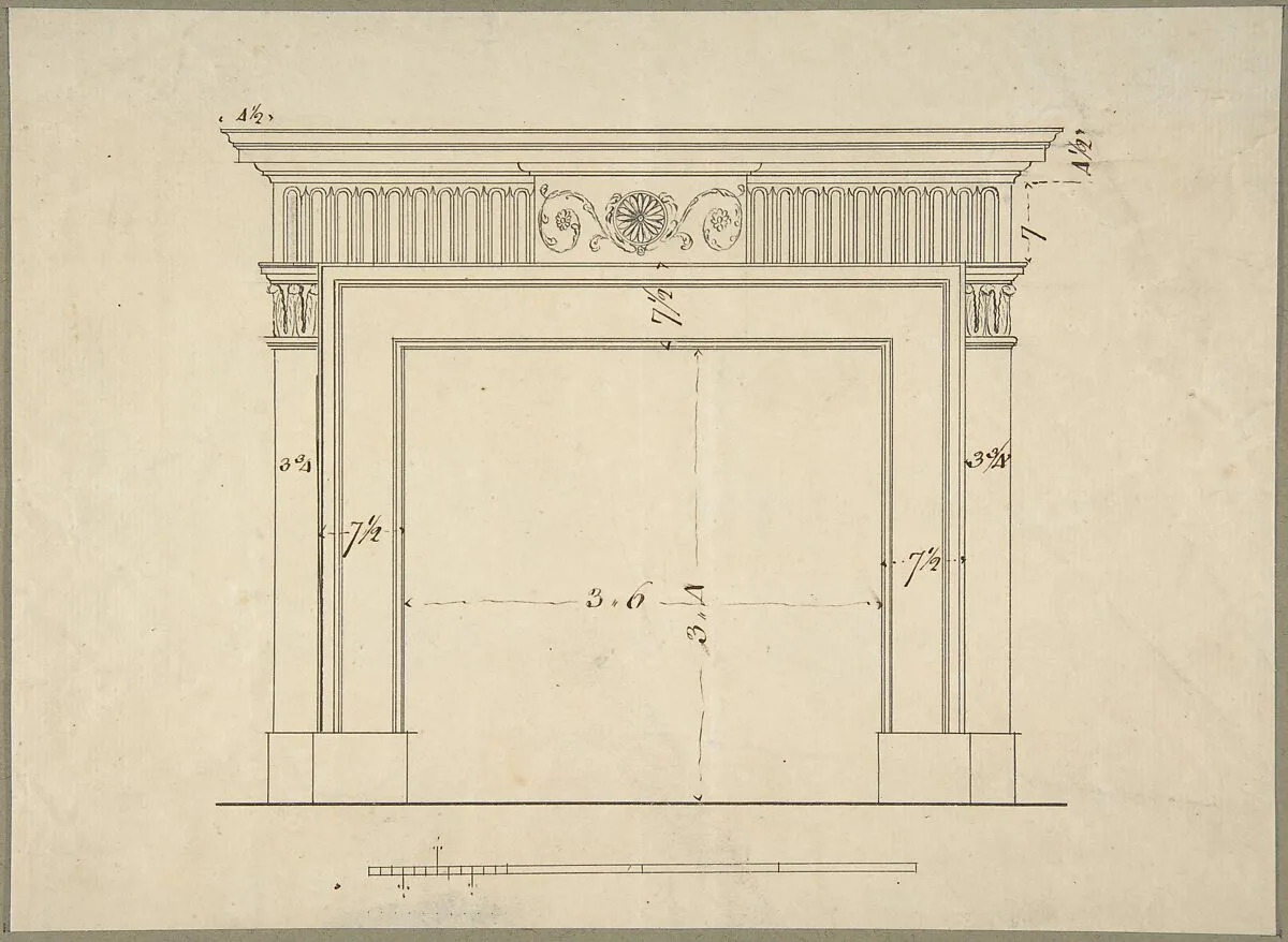 Design for a Chimneypiece — Sir William Chambers