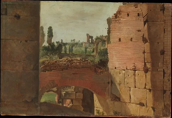 View from the Colosseum toward the Palatine — German Painter