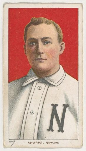 Sharpe, Newark, Eastern League, from the White Border series (T206) for the American Tobacco Company