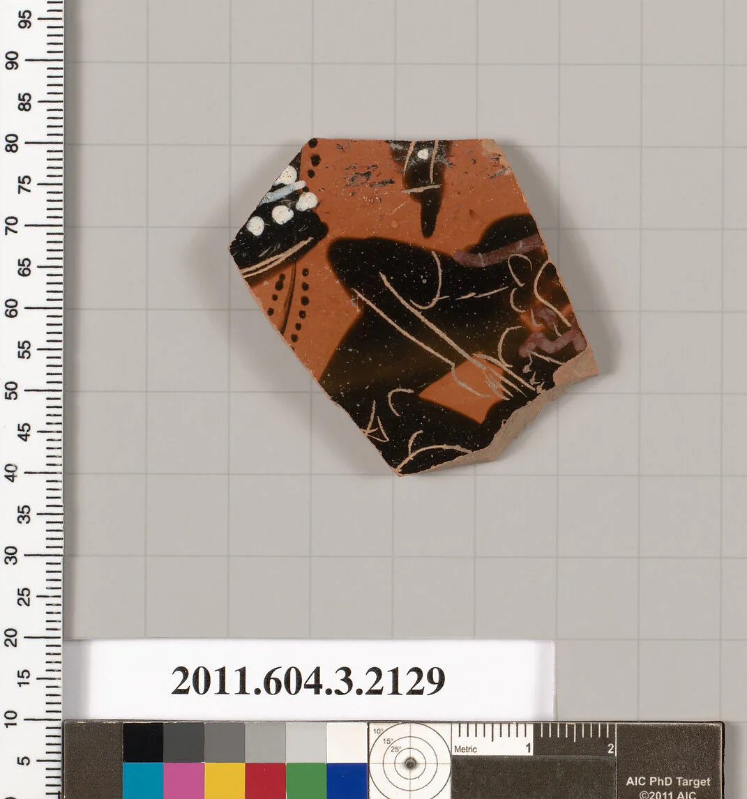 Terracotta fragment of a kylix (drinking cup) — Unknown