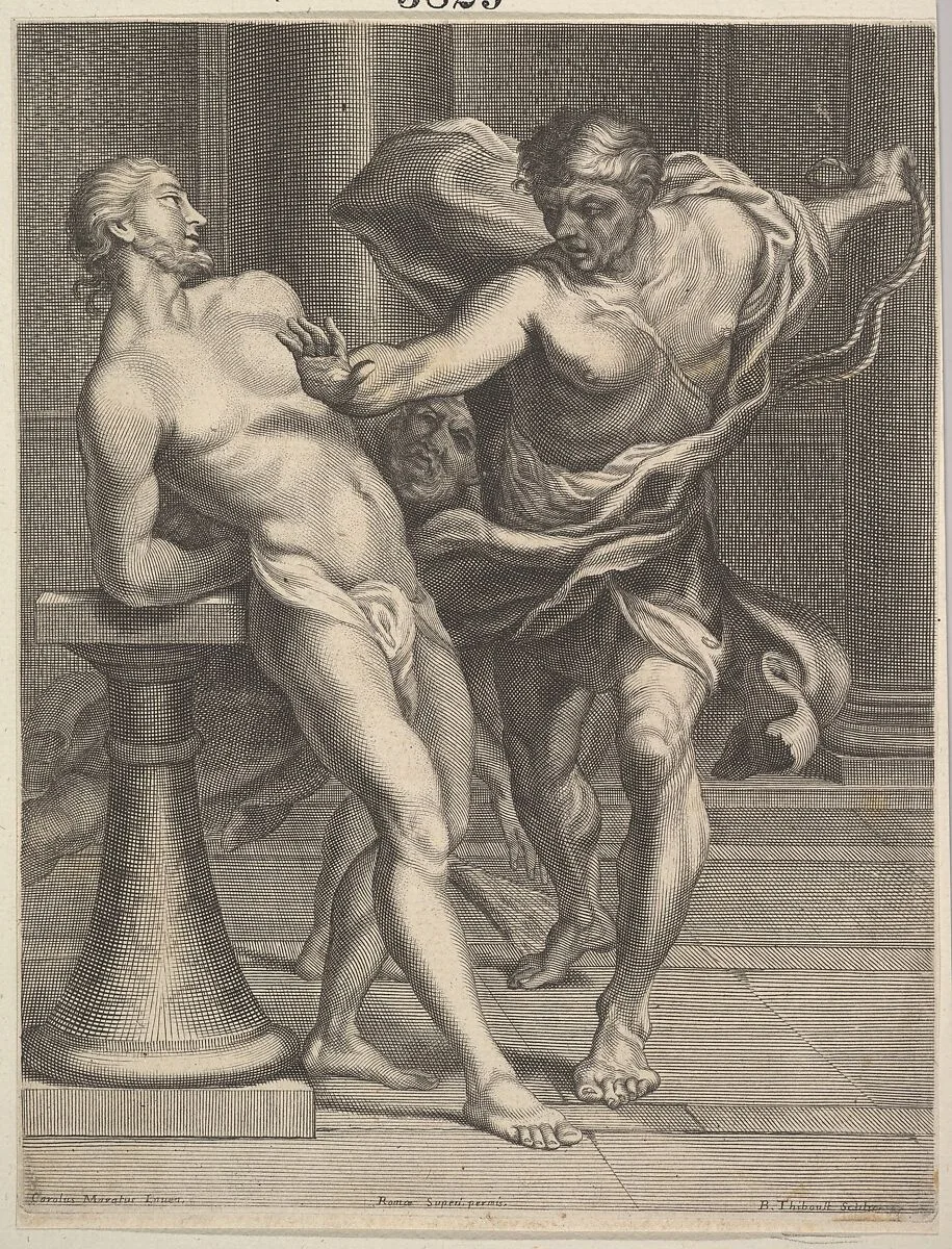 Scourging of Christ — Benoit Thiboust|Carlo Maratti