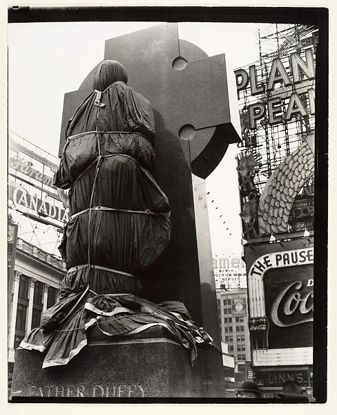 Father Duffy, Times Square — Berenice Abbott