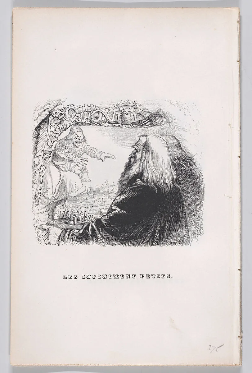 "Infinitely Small" from The Complete Works of Béranger — Pierre Jean de Béranger|J. J. Grandville|Fournier & Perrotin