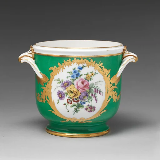 Half-bottle cooler (seau à demi-bouteille) (one of two) (part of a service)