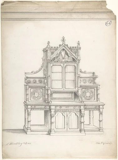 Design for Gothic Sideboard