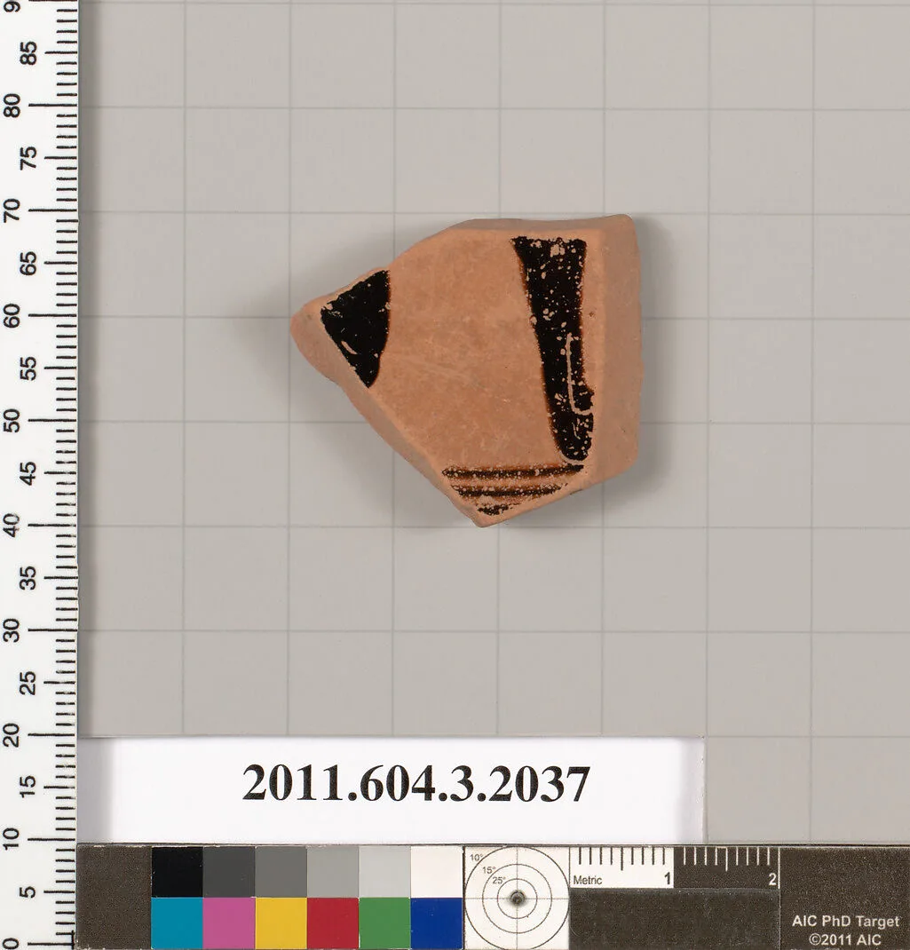 Terracotta fragment of a kylix (drinking cup) — Unknown