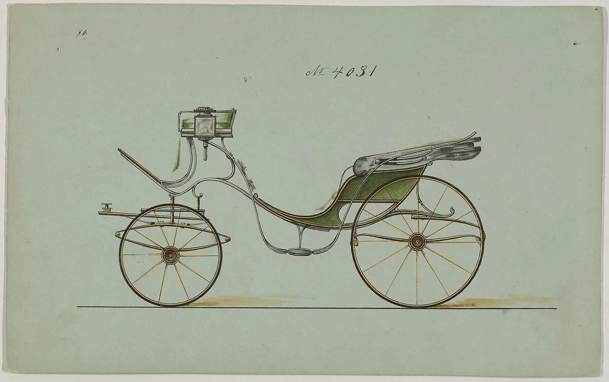 Design for Cabriolet or Victoria, no. 4031 — Brewster & Co.|Herman Stahmer