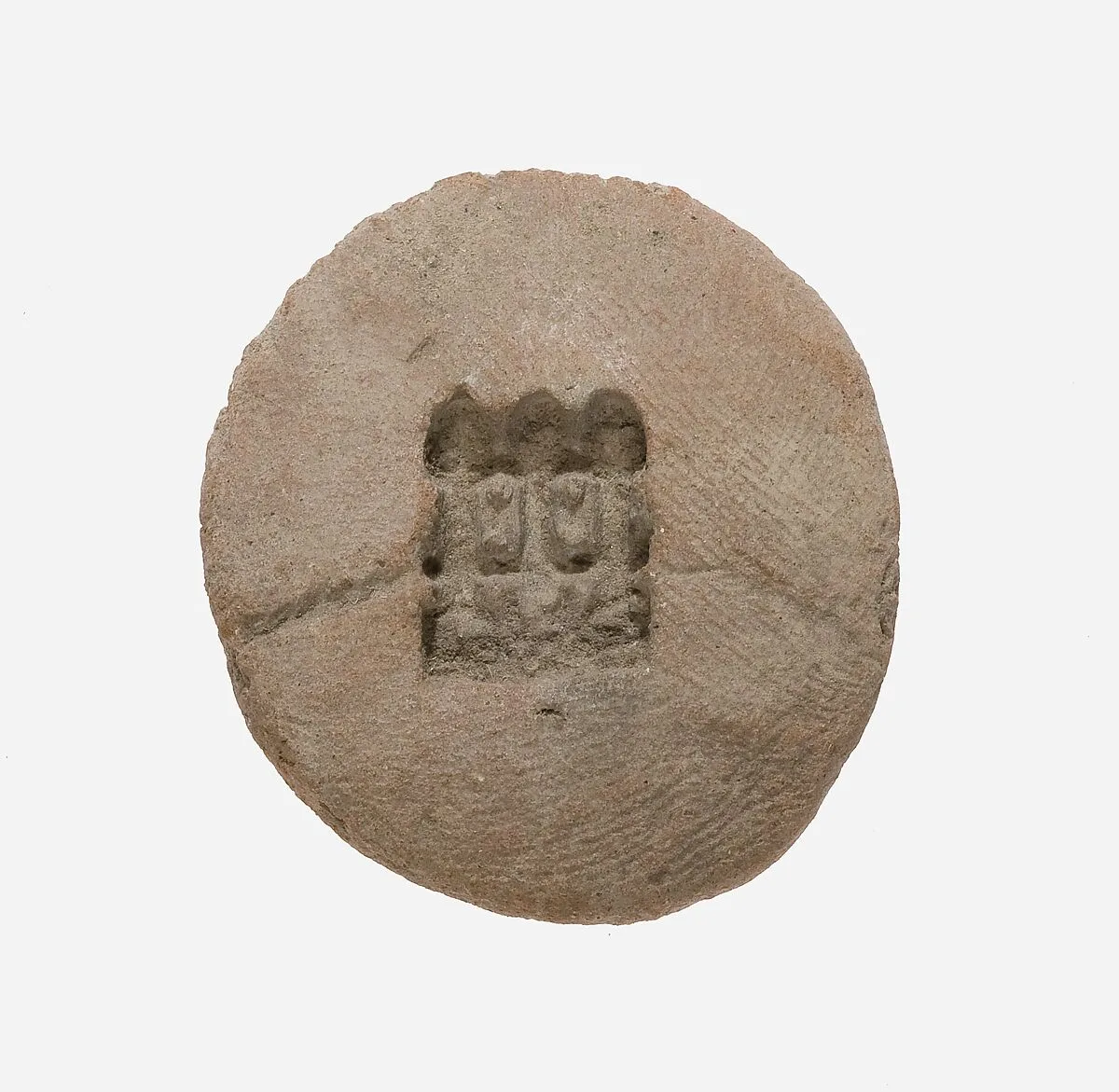 Mold for an Amulet of Wedjat Eyes and Nefer Hieroglyphs — Unknown