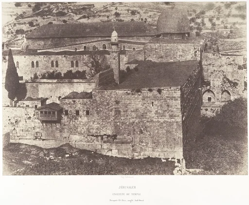 Jérusalem, Enceinte du Temple, Mosquée El-Aksa, angle Sud-Ouest