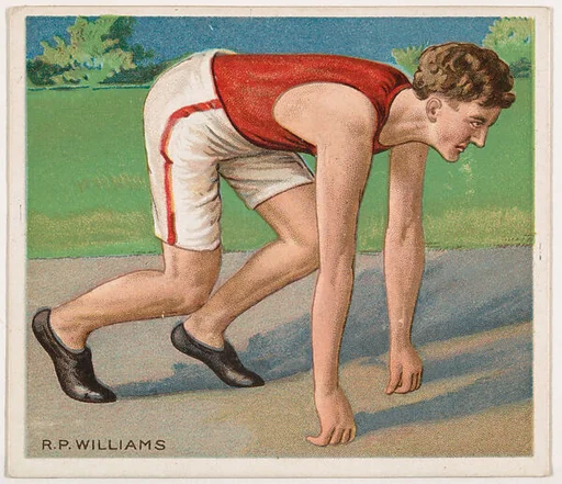 R. P. Williams, Track and Field, from Mecca & Hassan Champion Athlete and Prize Fighter collection, 1910