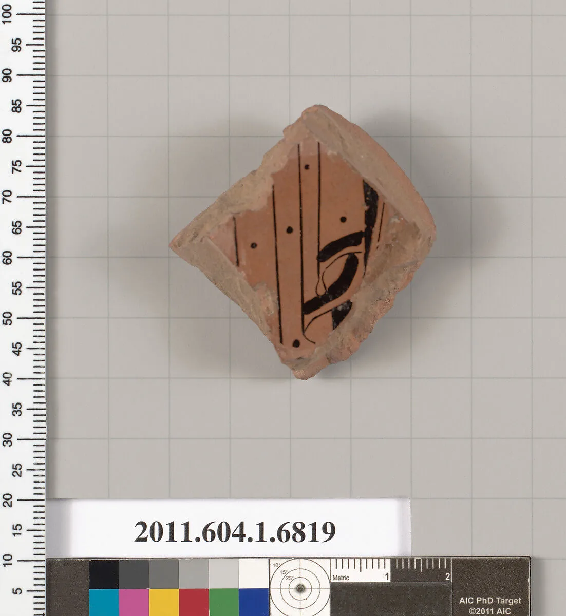 Terracotta fragment of a kylix (drinking cup) — Unknown