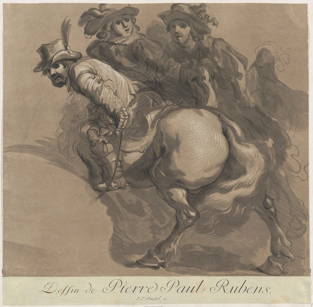 Three horsemen — Marie Catherine Prestel|Peter Paul Rubens