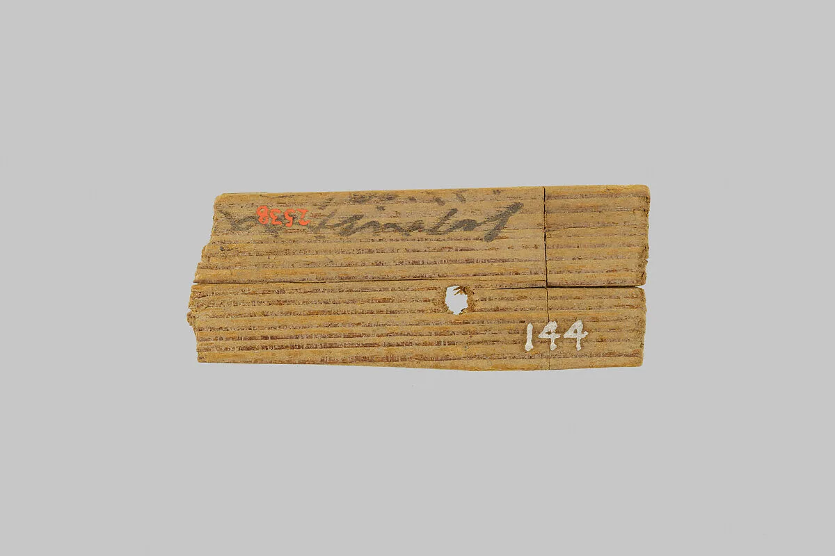 Fragment of a mummy label — Unknown